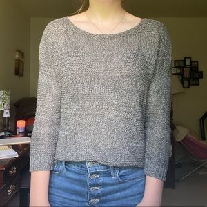 Gray crew/scoop neck sweater